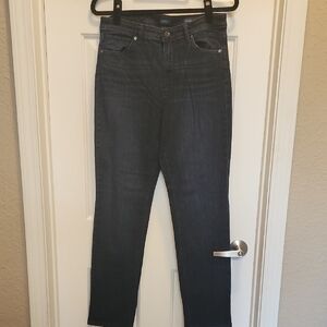 J. Jill Dark Indigo High Rise Straight Jeans sz 10